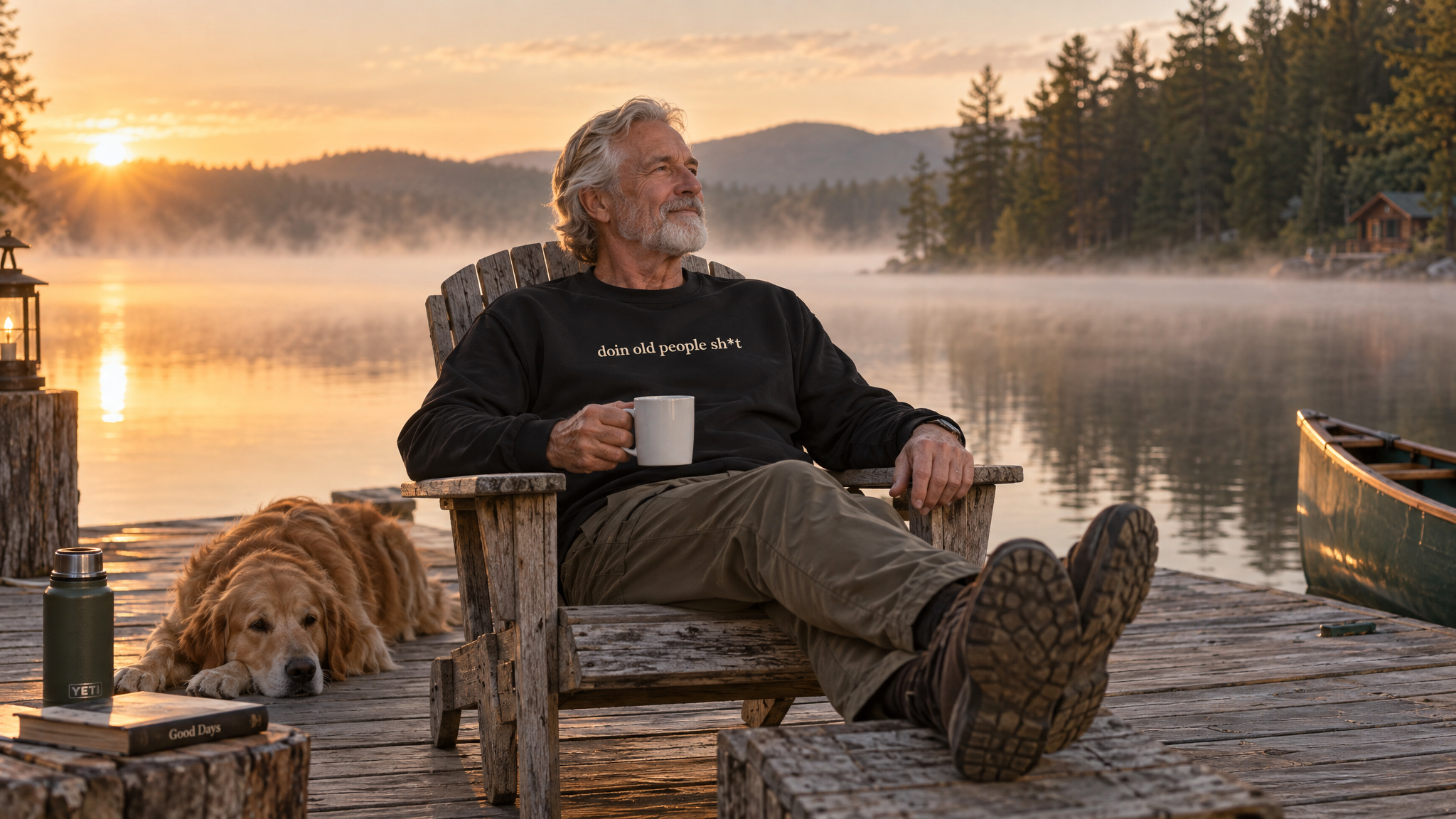 Peaceful morning on the dock, living the DOPS life